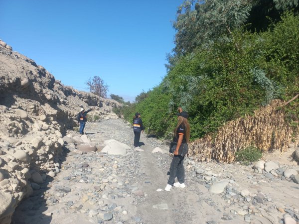 PREVENCIÓN: SE REALIZAN ACCIONES PREVENTIVAS Y MONITOREO EN EL CAUCE DEL RÍO SECO